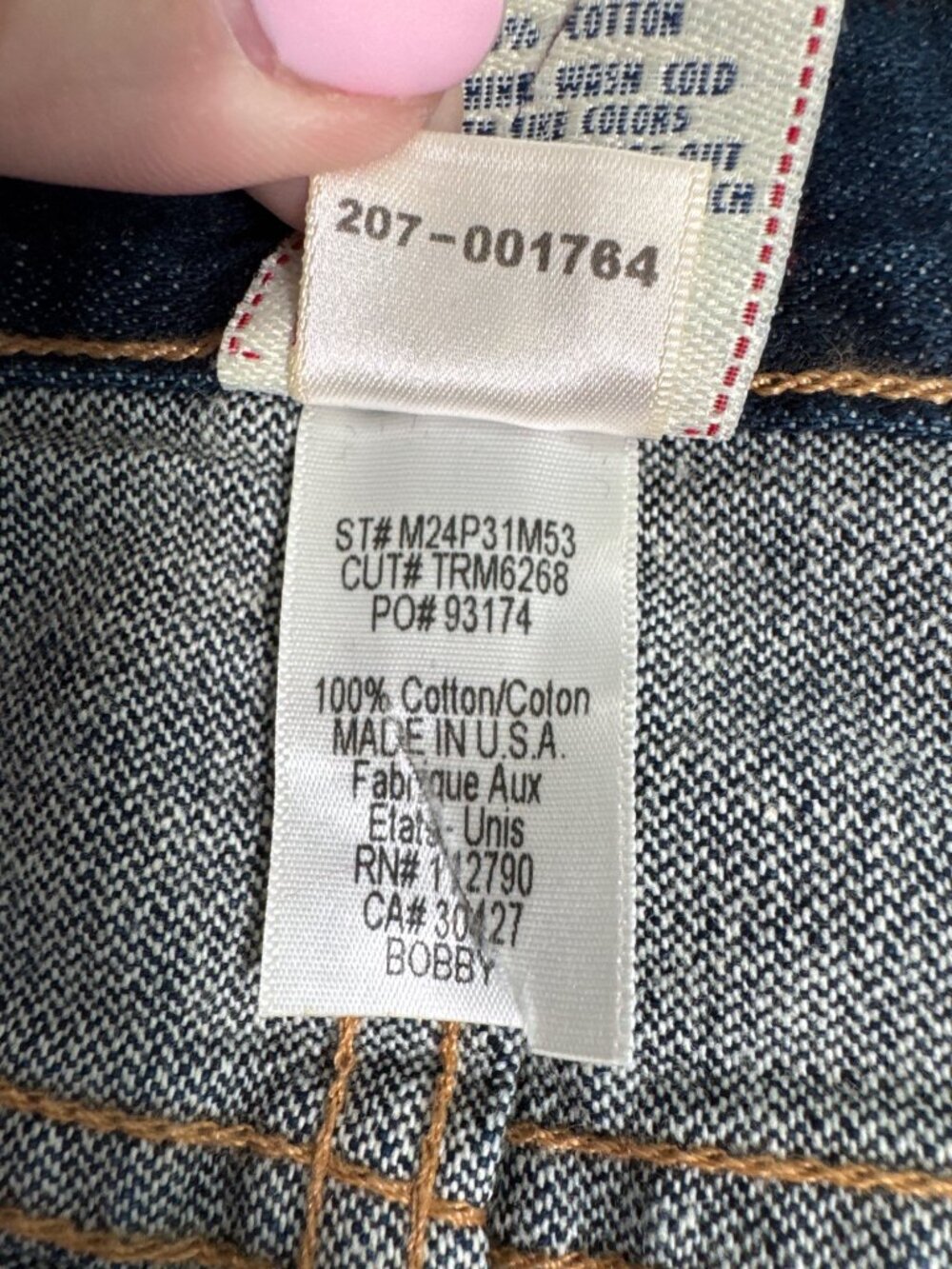 True Religion Mens 38 Bobby Blue Jeans 90s Y2K Buttons Casual Comfort Western - Picture 7 of 13